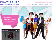 Tablet Screenshot of fancypantsfancydresshiregloucester.co.uk